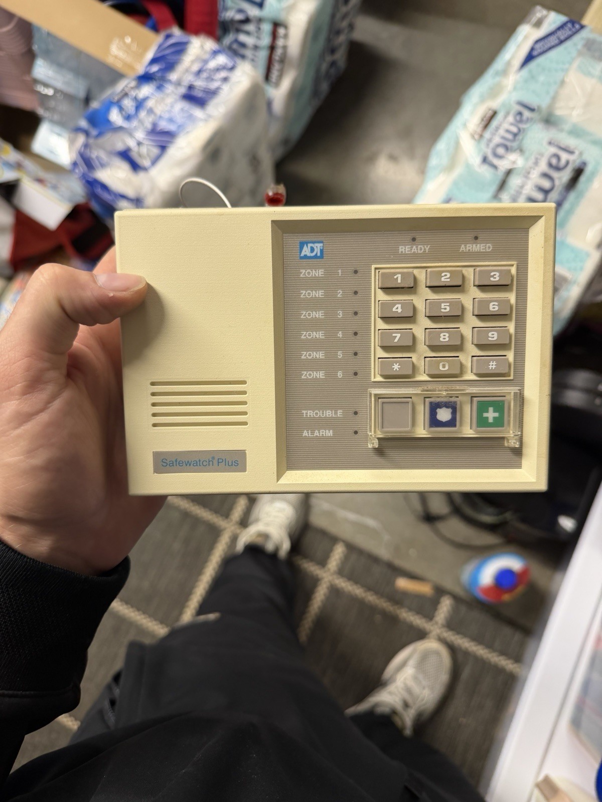ADT Safewatch Plus Home Security System Keypad Working