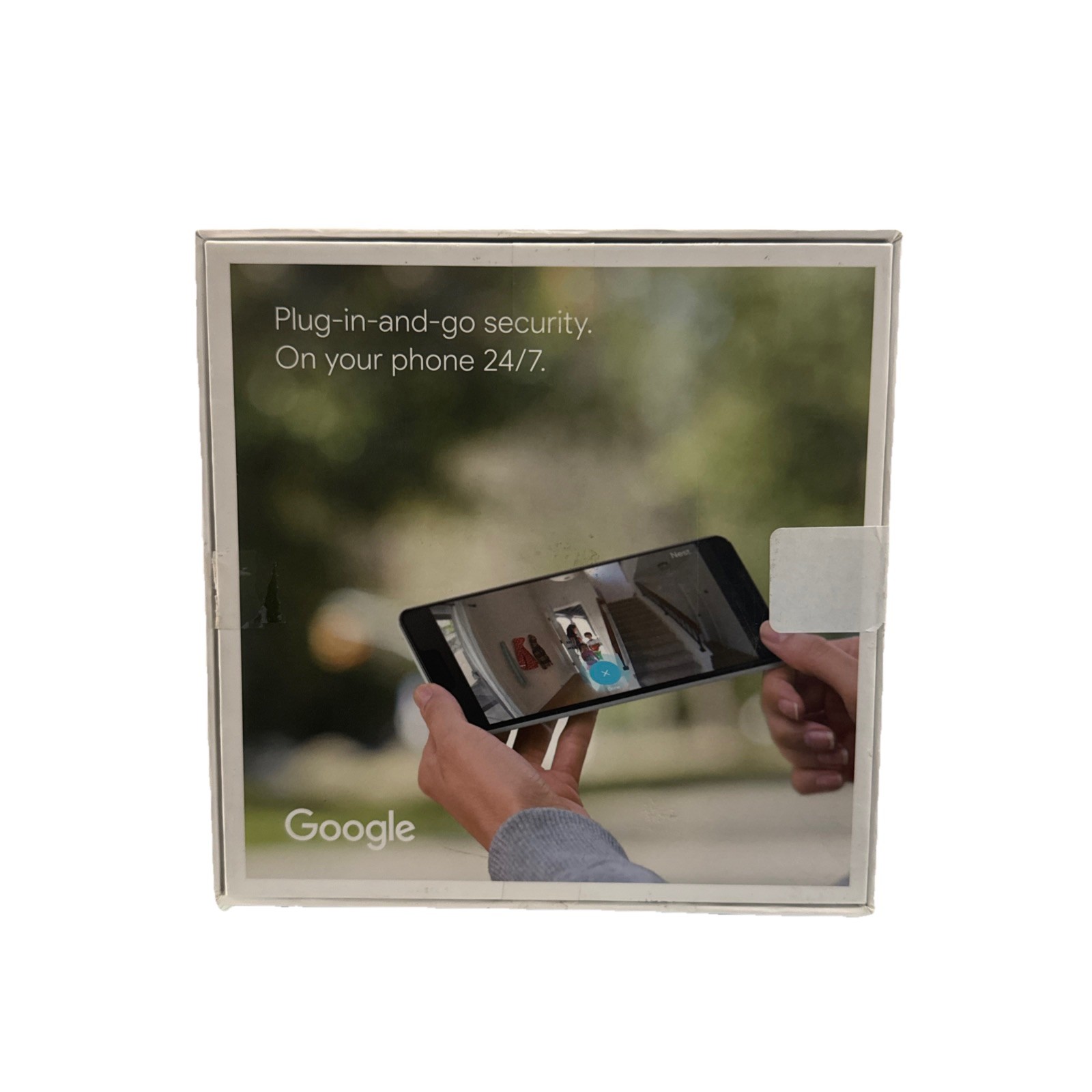 Google Nest Cam Indoor Home Security Camera w Power Cord & Box Stand Up
