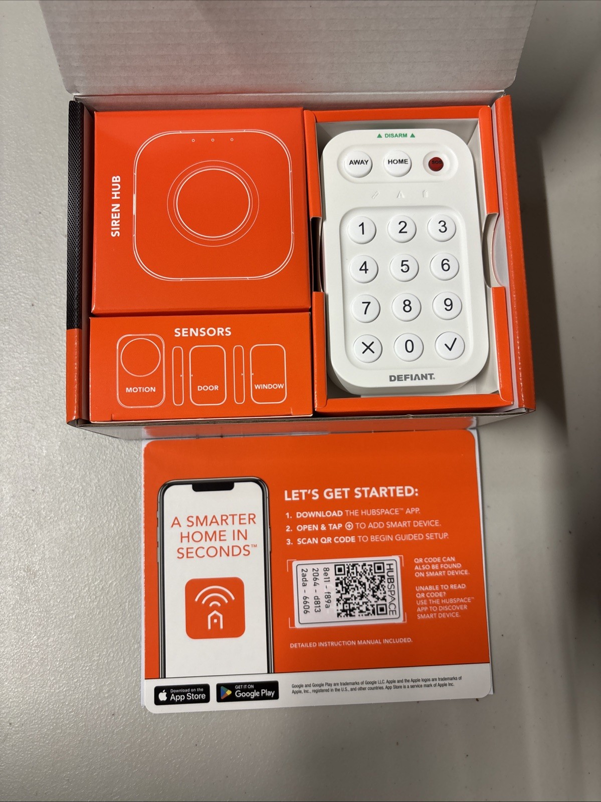 Defiant Smart Home Alarm System – White (1010 516 033) Powered by HubSpace