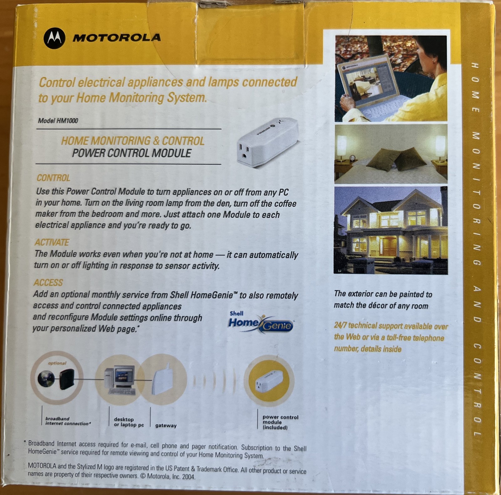 Motorola HM1000 Home Monitoring & Control Power Module Security Flexible New