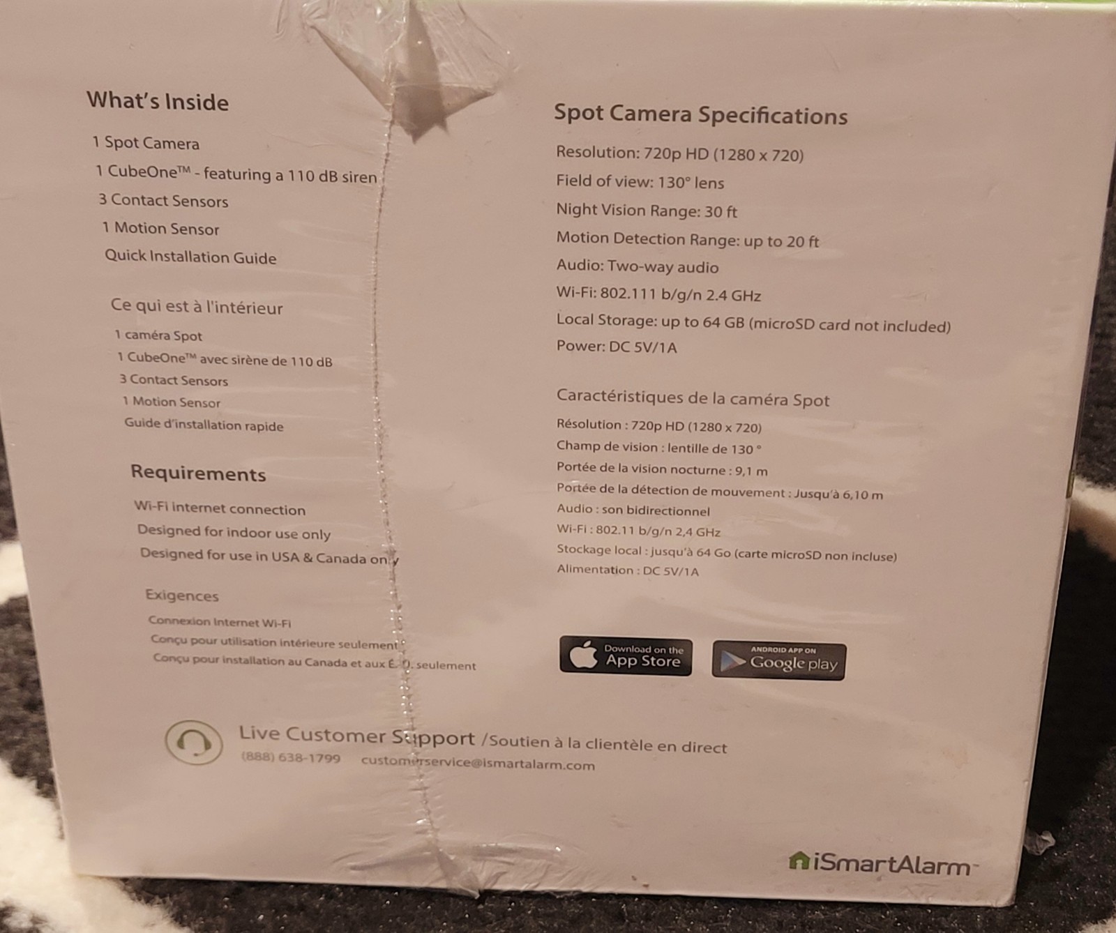 New ISmartAlarm Smart Home Security System Starter Sealed