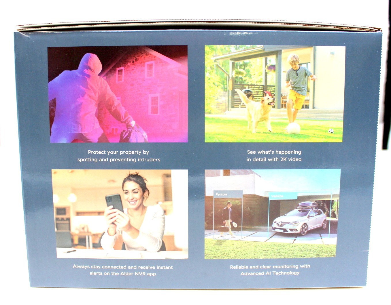 Alder NVR 4 Camera Security System 2K Super HD AI Human Detection Night Vision