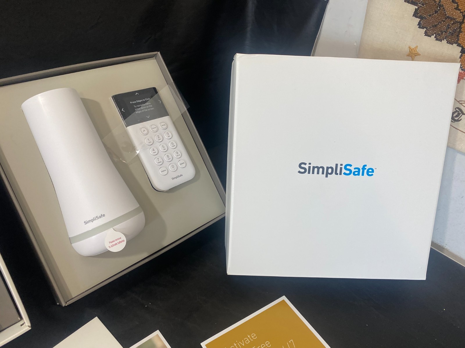 Simplisafe Home Security System white camera sensor keypad receiver etc