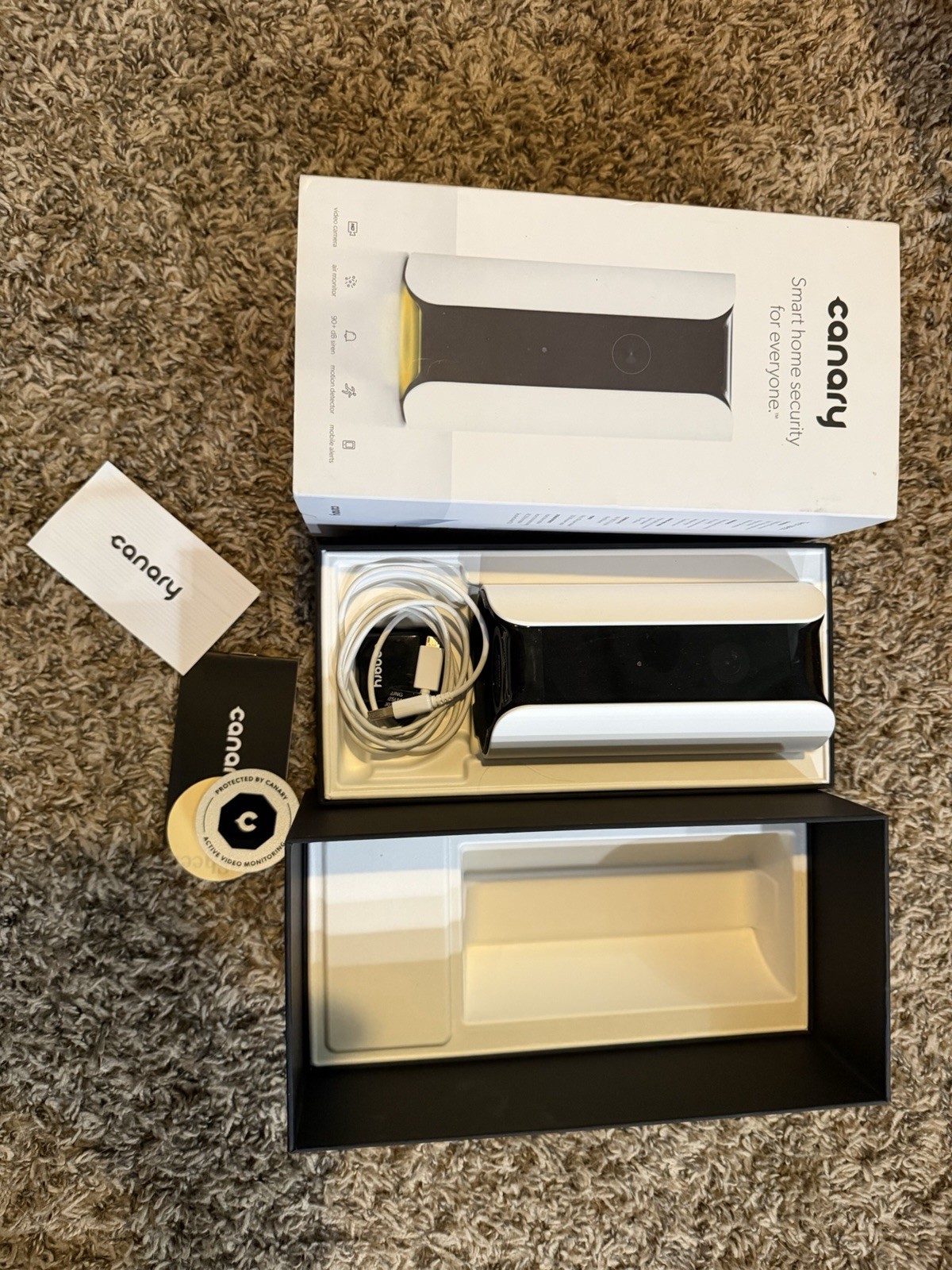 Canary All-in-One Home Security Device – White