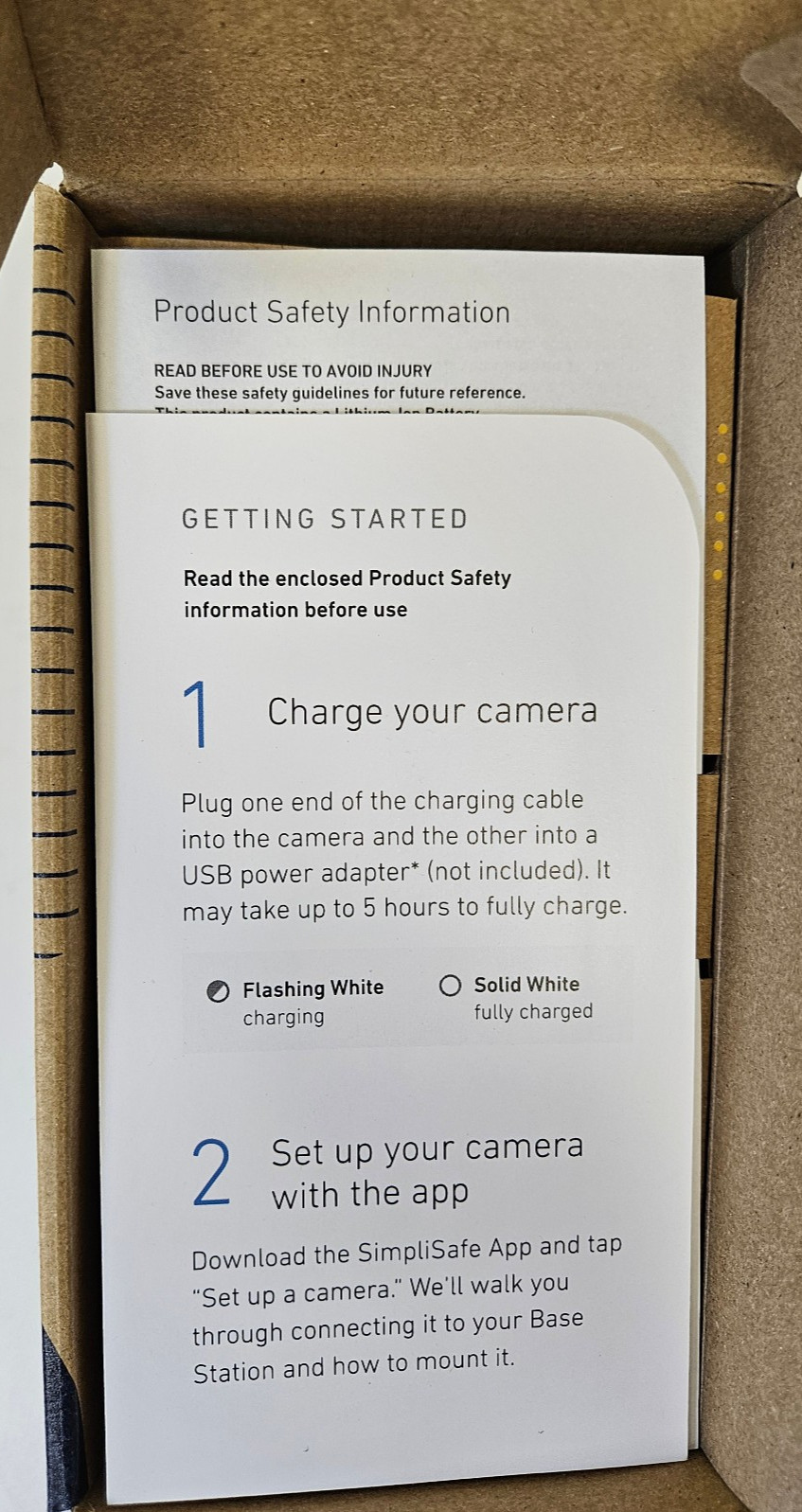 SimpliSafe CM006 Smart Alarm Night Vision Motion Camera Wireless Indoor Security