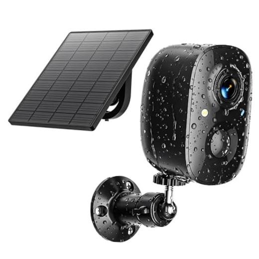 Security Cameras Wireless Outdoor 2K Solar Powered WiFi Cameras for 1 Solar Cam