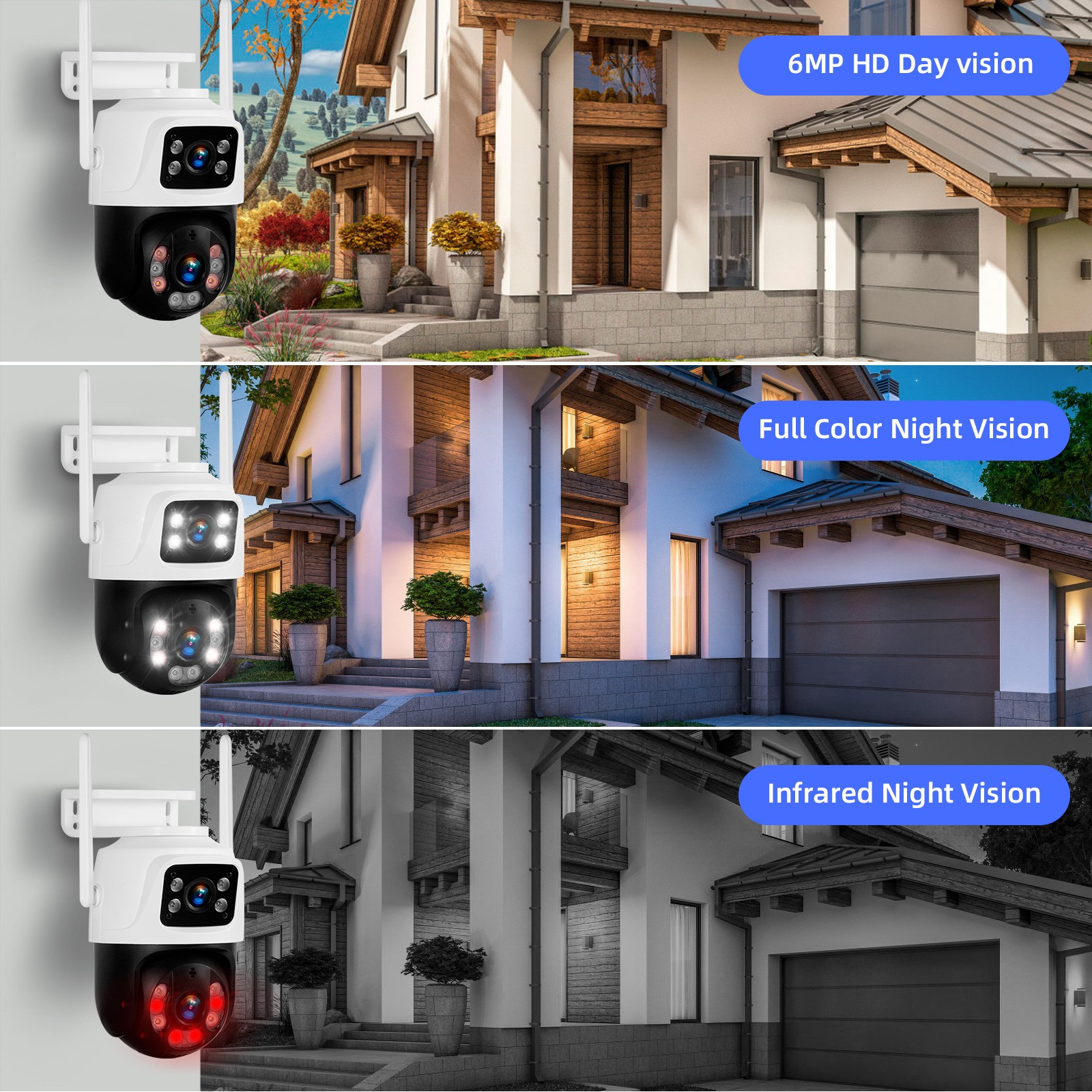 WiFi Wireless Camera Security Package H.265+ 7 Inch Screen NVR Mobile Access Kit