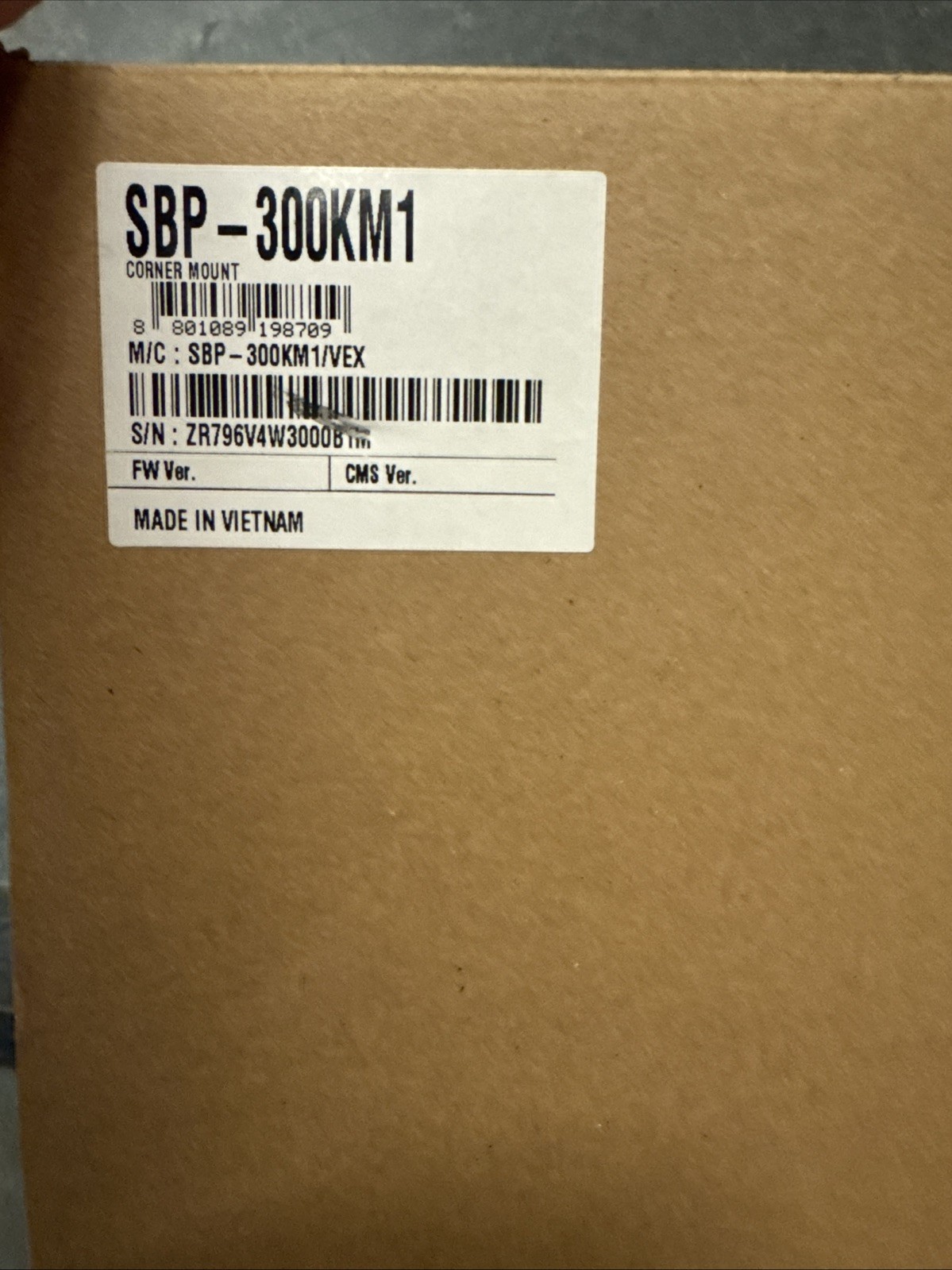 Hanwha Corner Mount Base SBP-300KM1