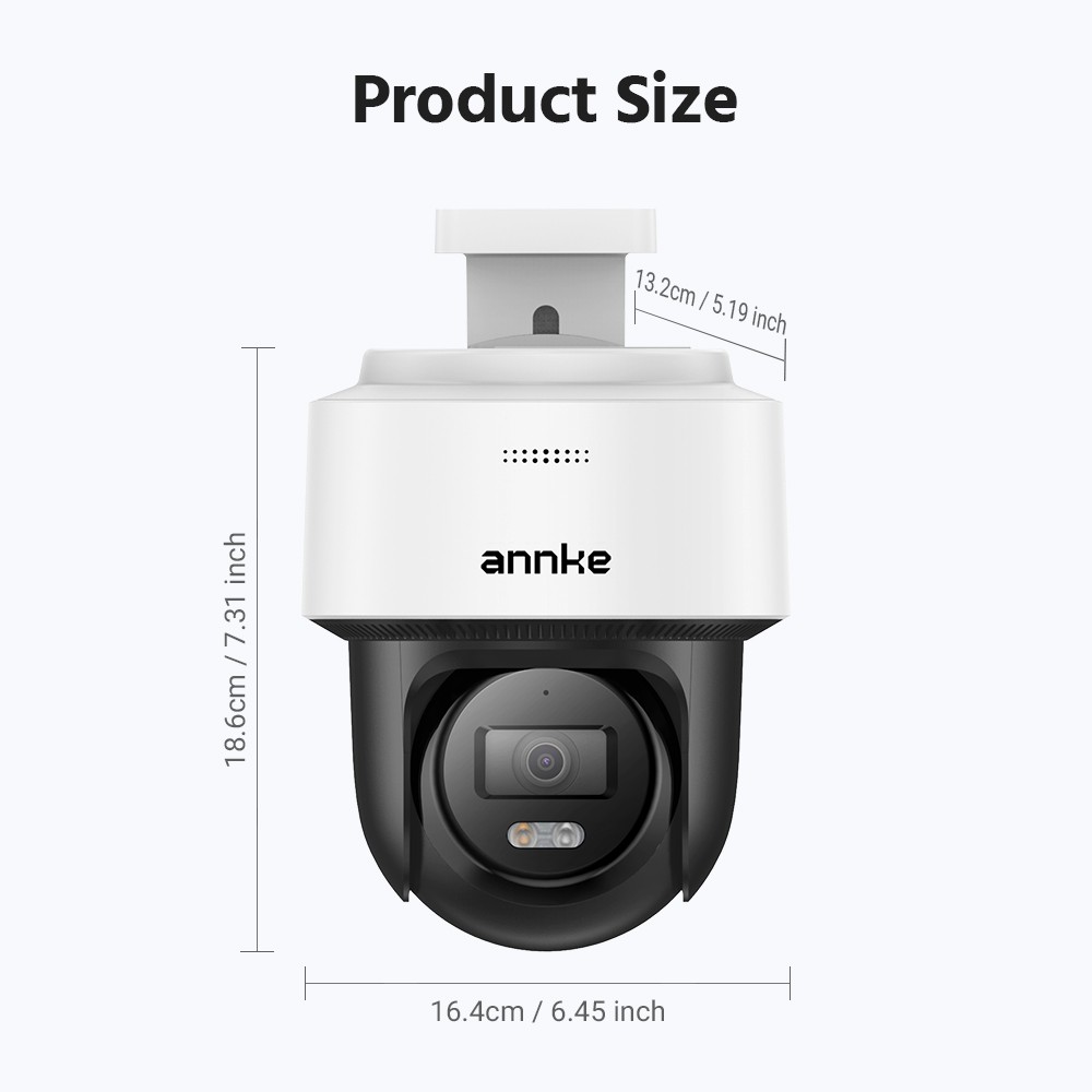 ANNKE 4K PoE Security IP Camera 8MP PT Color Night Vision Two Way Audio H.265+