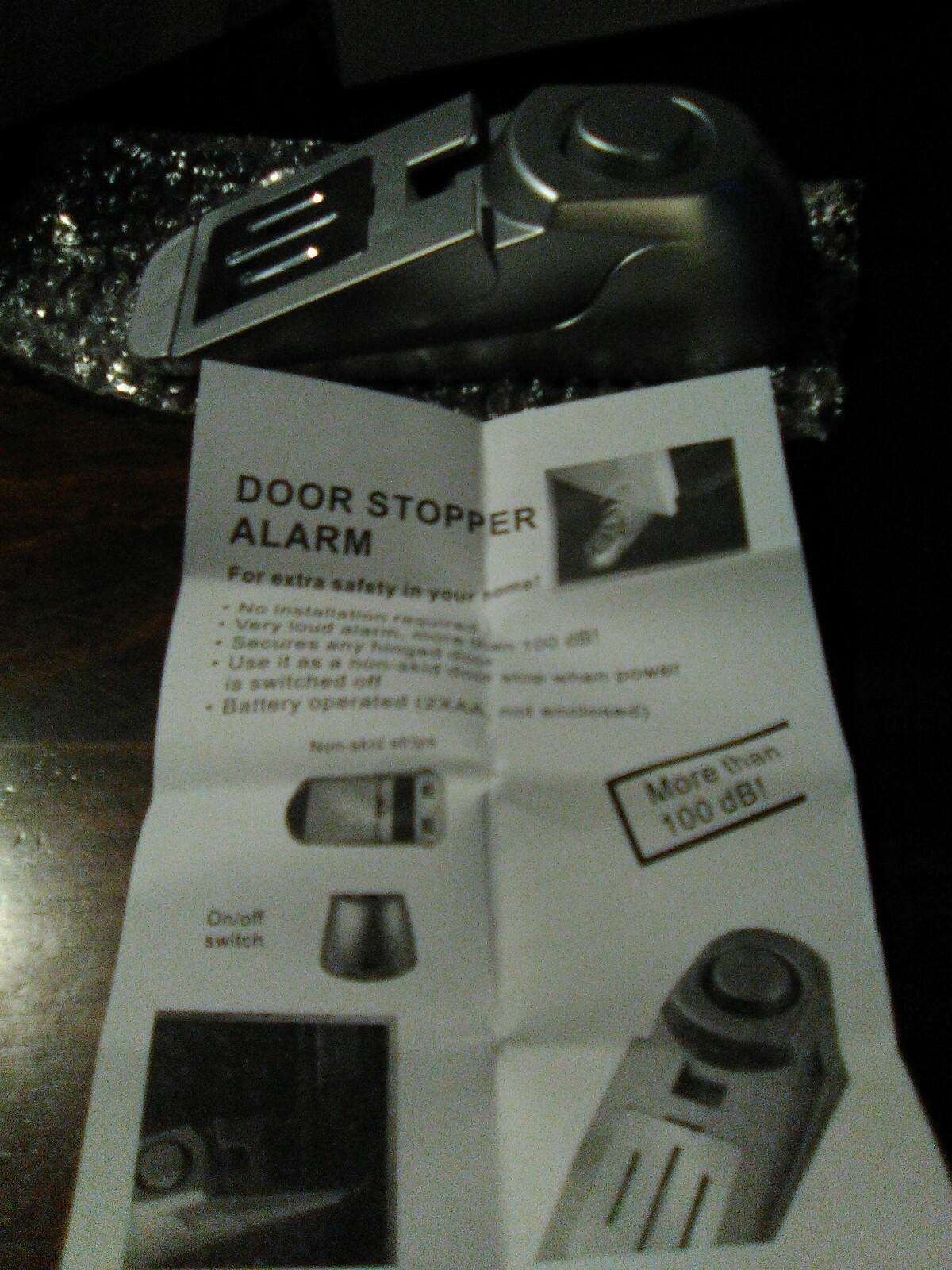 Door stopper alarm