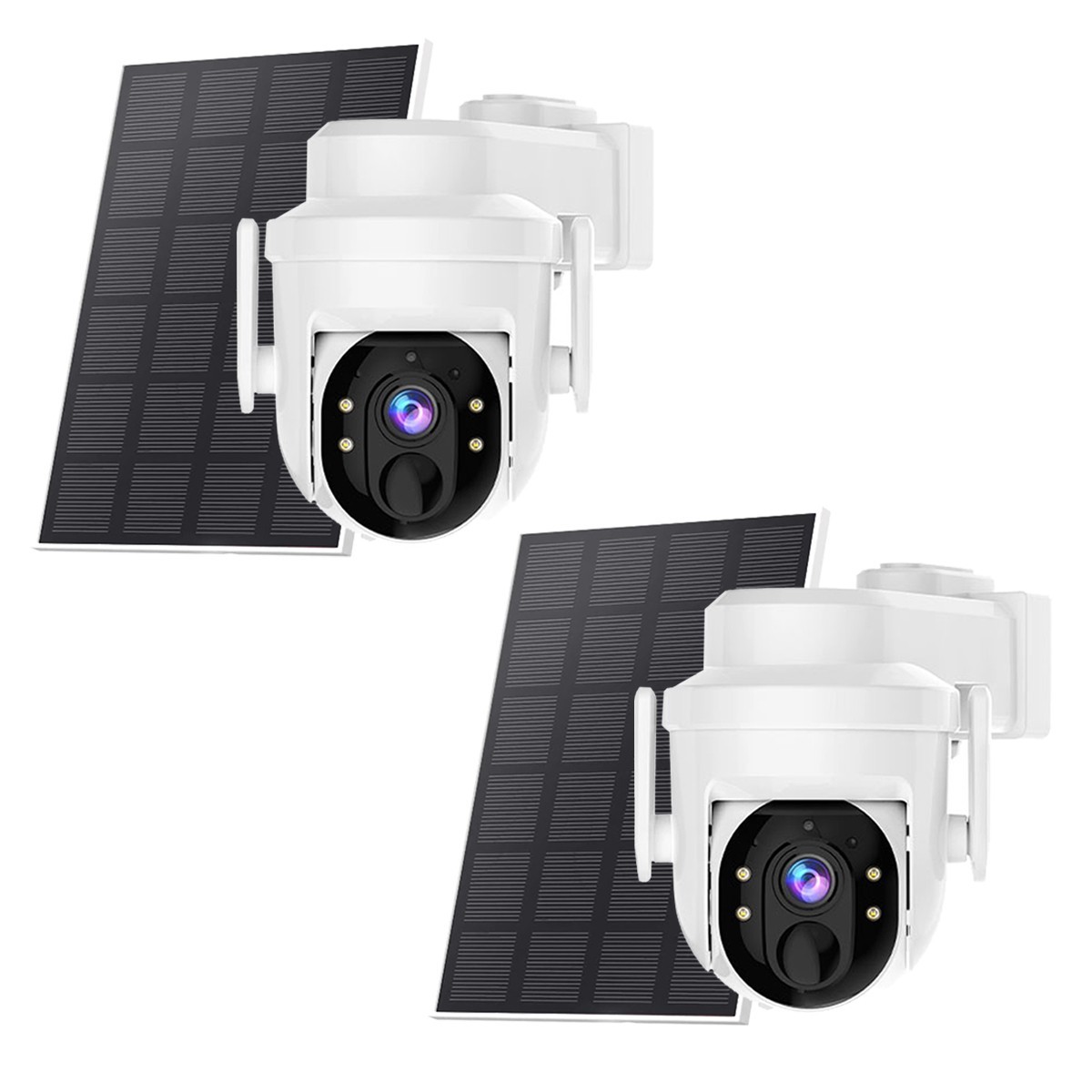 2/4 PacK Solar Camera Wireless Solar Security Camera System 4MP WiFi iP Camera