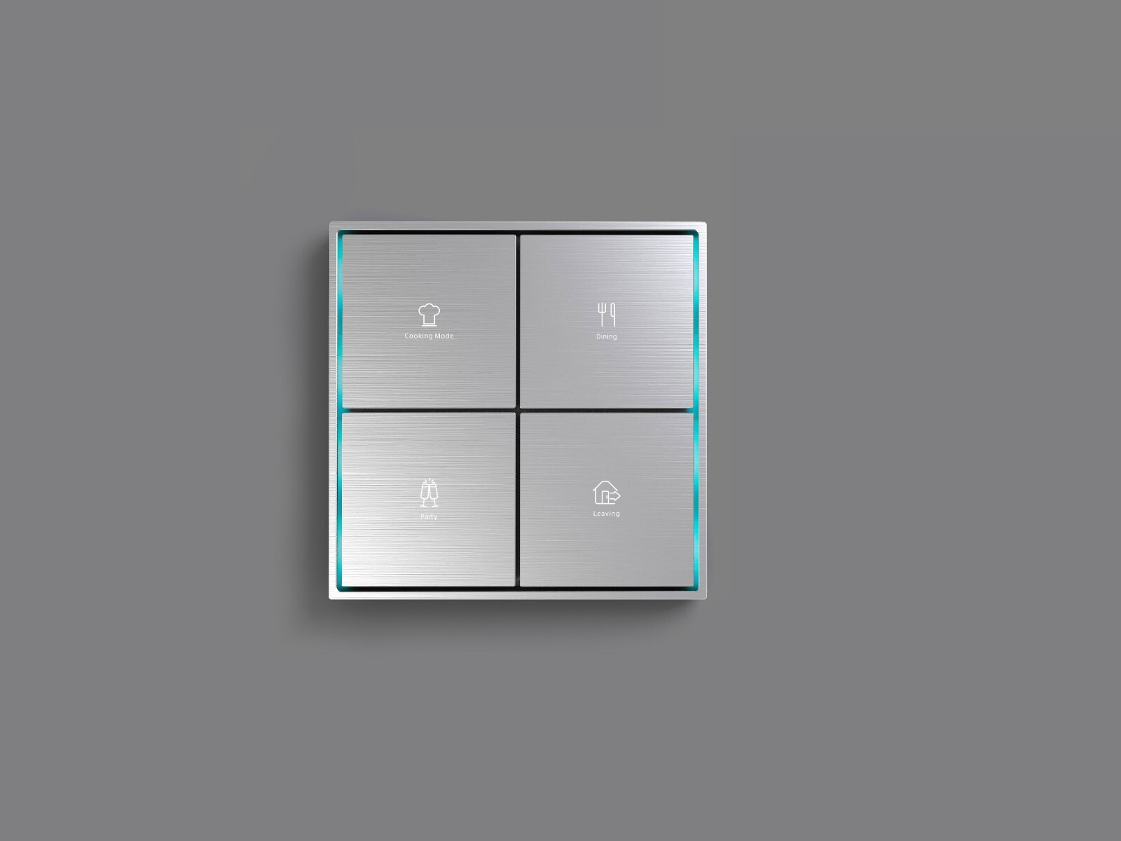 KNX KEYPAD 8 BUTTONS CITRON SQUARE OR RECTANGULAR LUXURY
