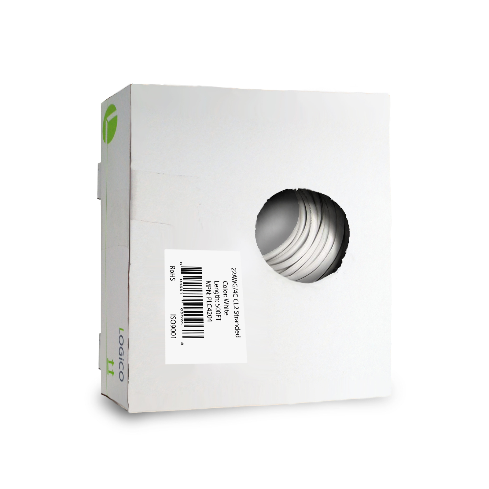 Security Wire Burglar Alarm 22/4 Cable 500FT Stranded White 500′ Speaker Cable