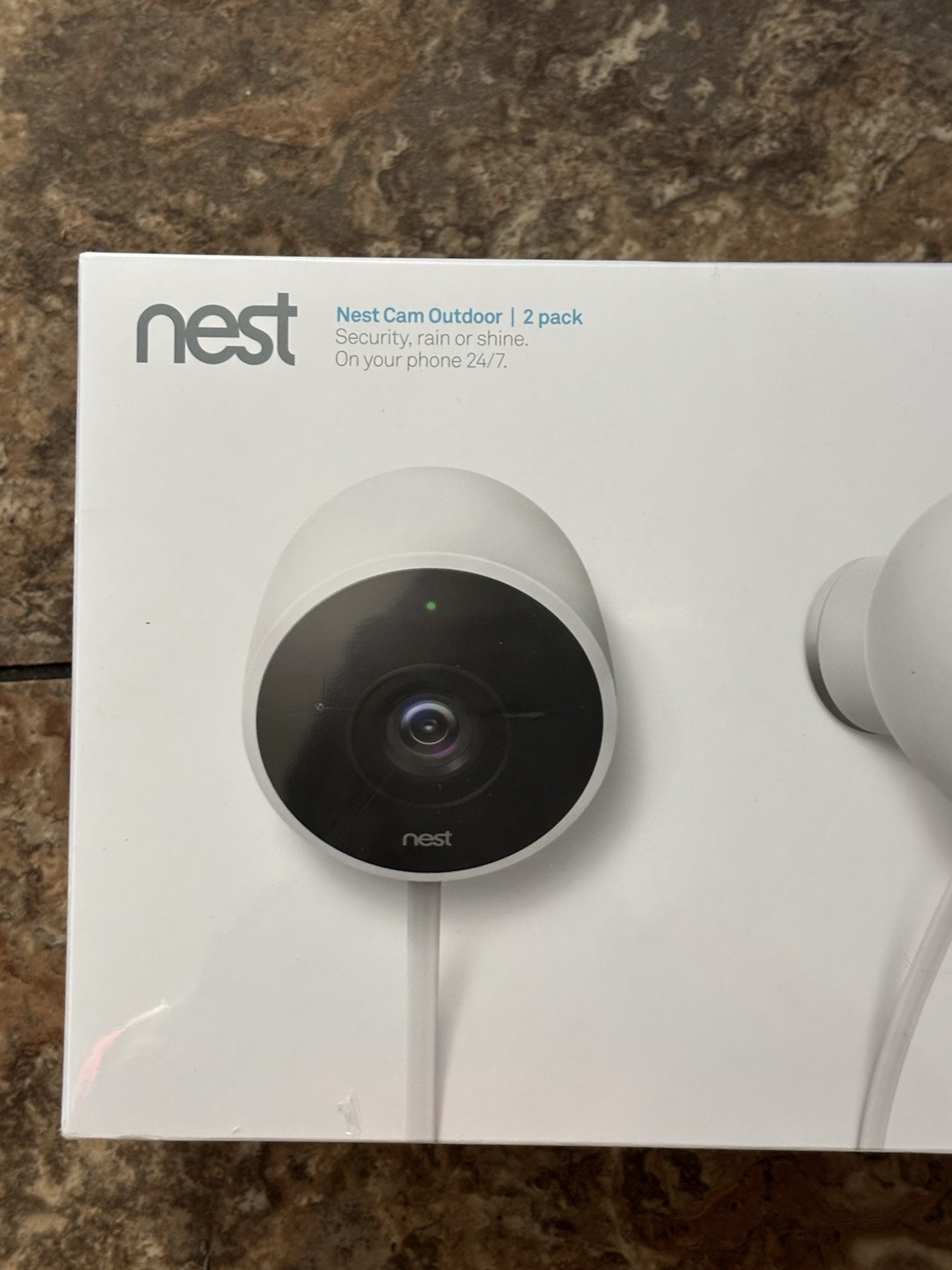 Google Nest Camera NC2400ES Outdoor Security Camera – 2 Pack- Sealed