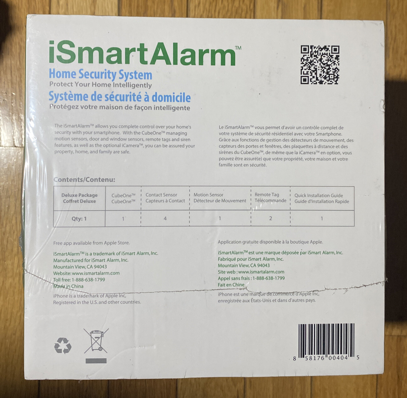 New Sealed! iSmart Alarm Deluxe Home Security System Wireless
