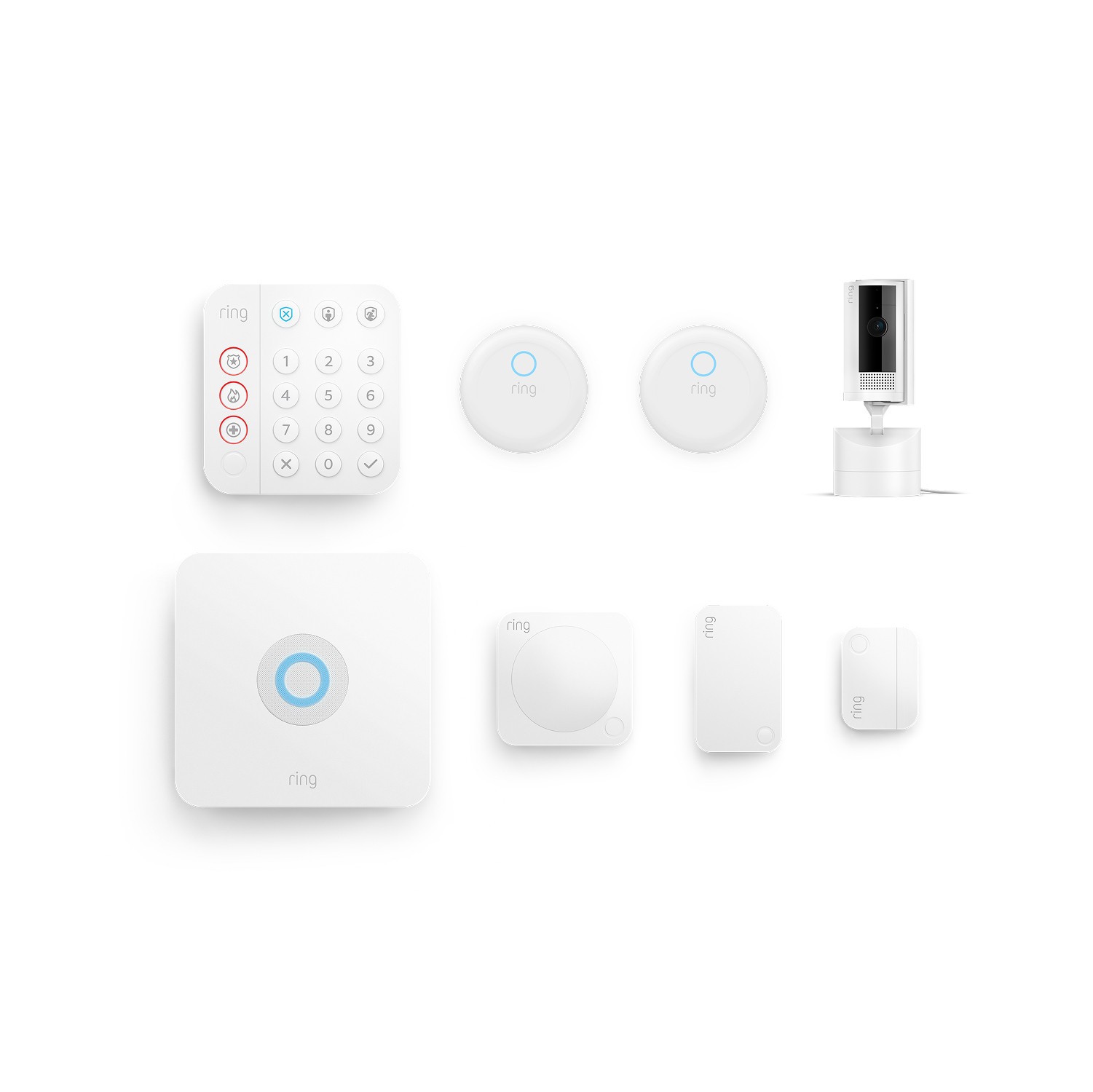 Ring Alarm Camera 5-Piece Home Security – Inside Home Enhanced Kit Bundle