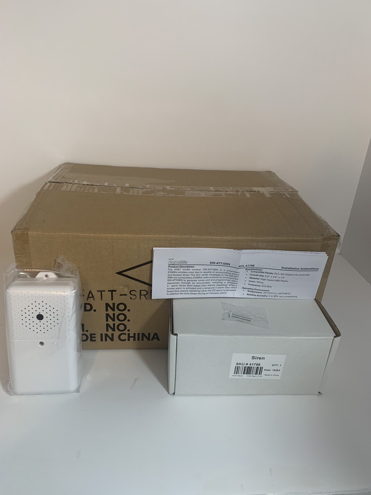 Lot of 12 AT&T Digital Life DLC-100 Security Siren SW-ATT-SRN