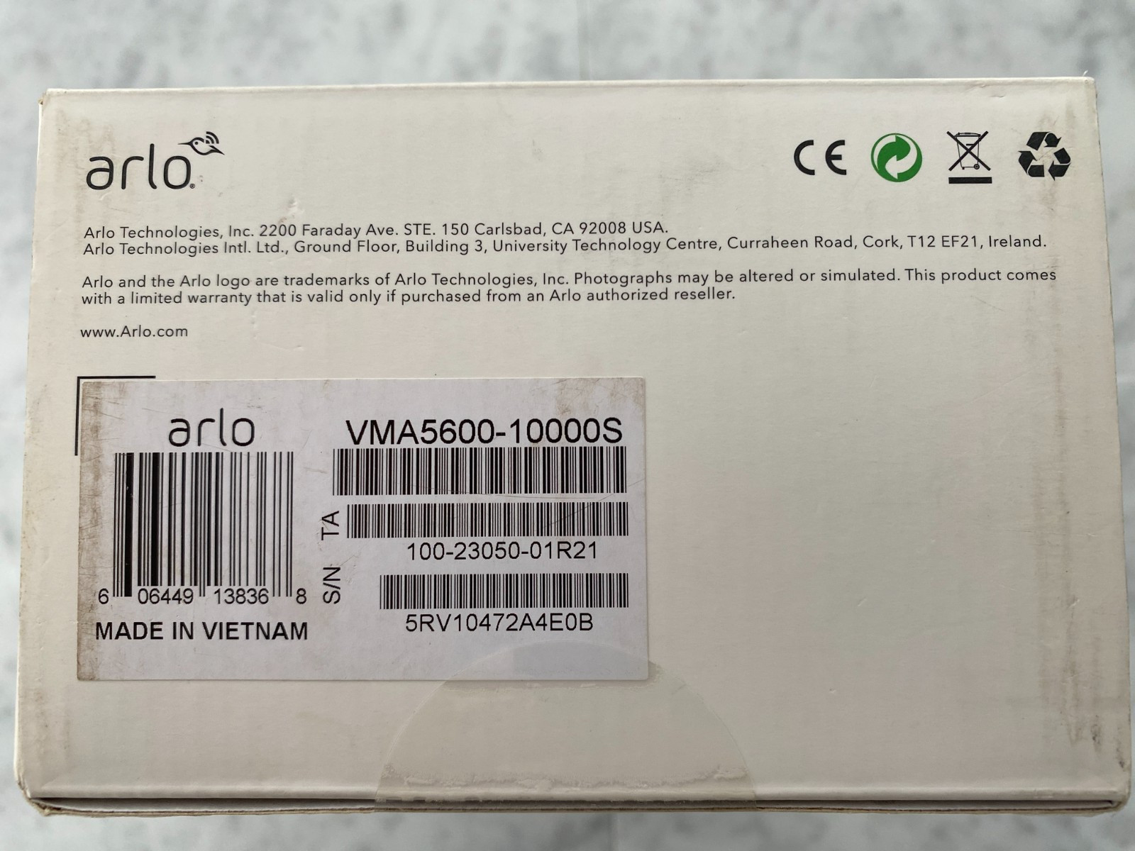 Arlo Solar Panel Charger for Ultra Arlo Pro 3 & Arlo Pro 3 Floodlight Cameras
