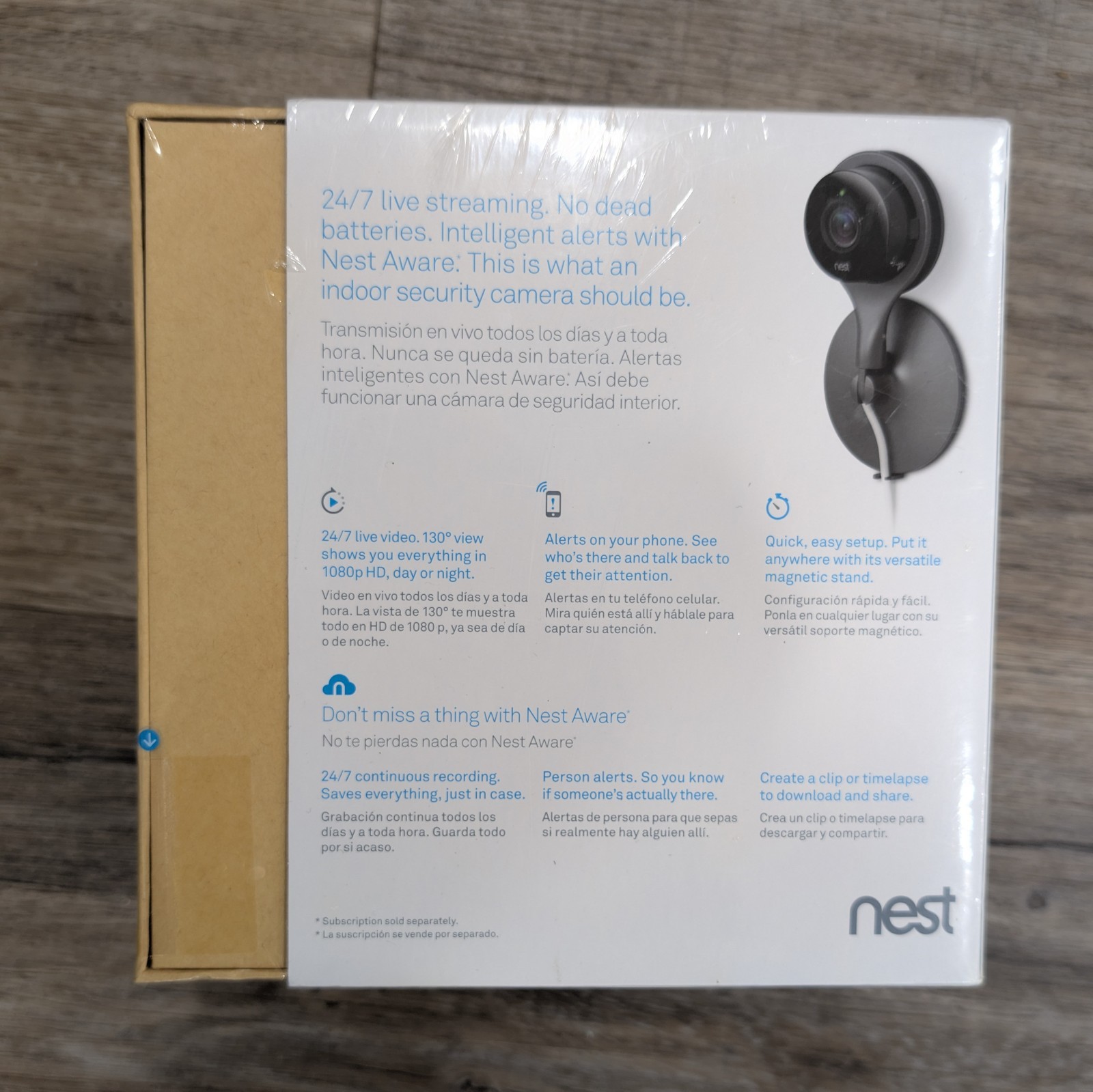 Google Nest Cam (NC1102ES) Indoor A0005 Camera 1st Gen Brand New Sealed