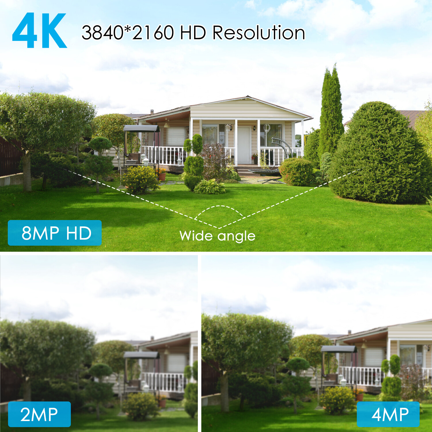 Compatible Hikvision 4K Ultra 8MP PoE ColorVu 2.8mm Lens Security Camera NVR