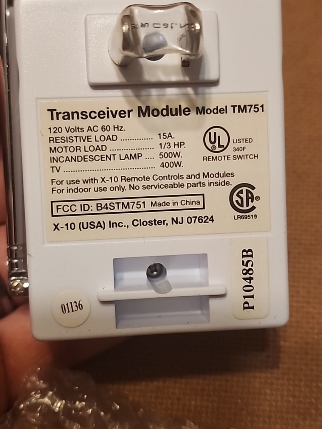 X10 MP3 RF Receiver MR26A-C + Mini Transceiver Module TM751-C – X-10 POWERHOUSE
