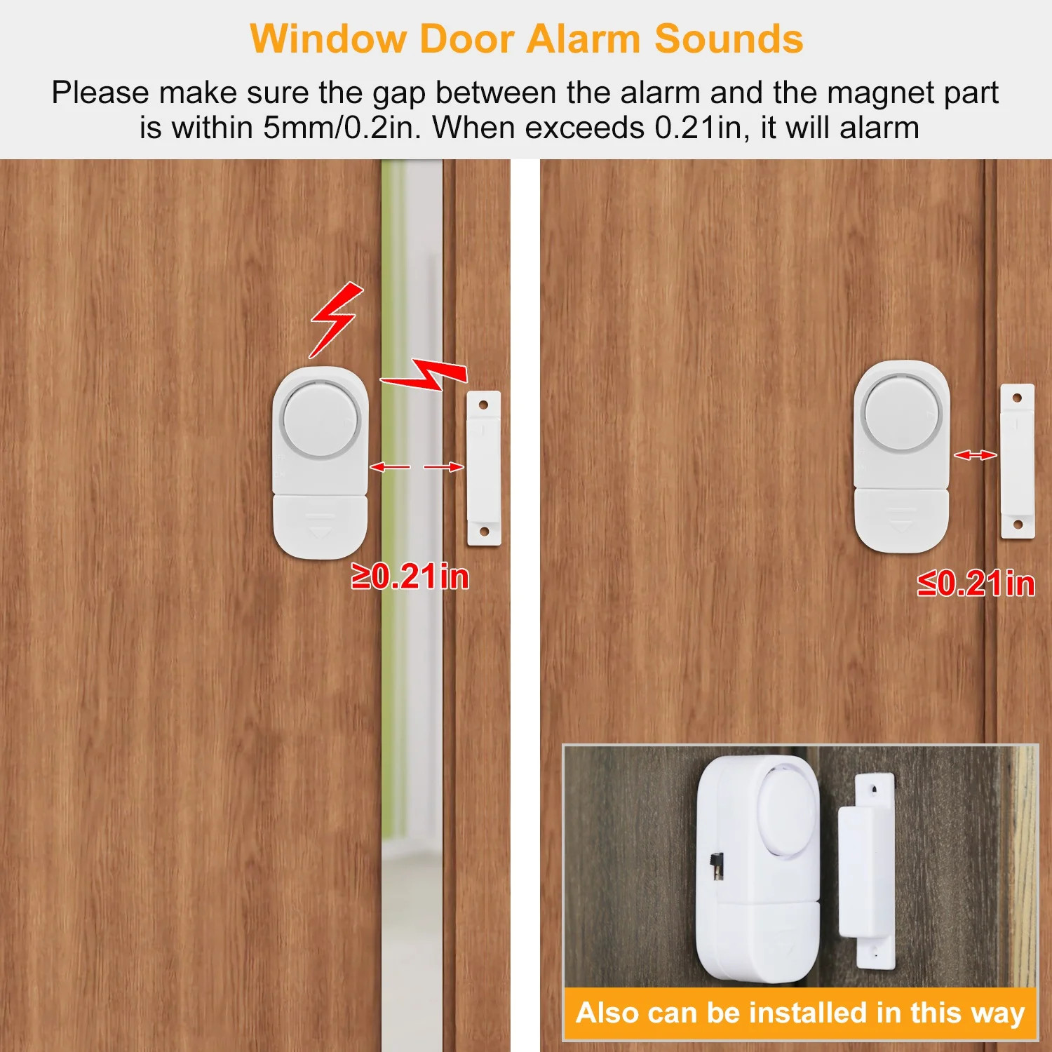 Wireless Home Window Door Burglar Security Alarm System Magnetic Sensor lot