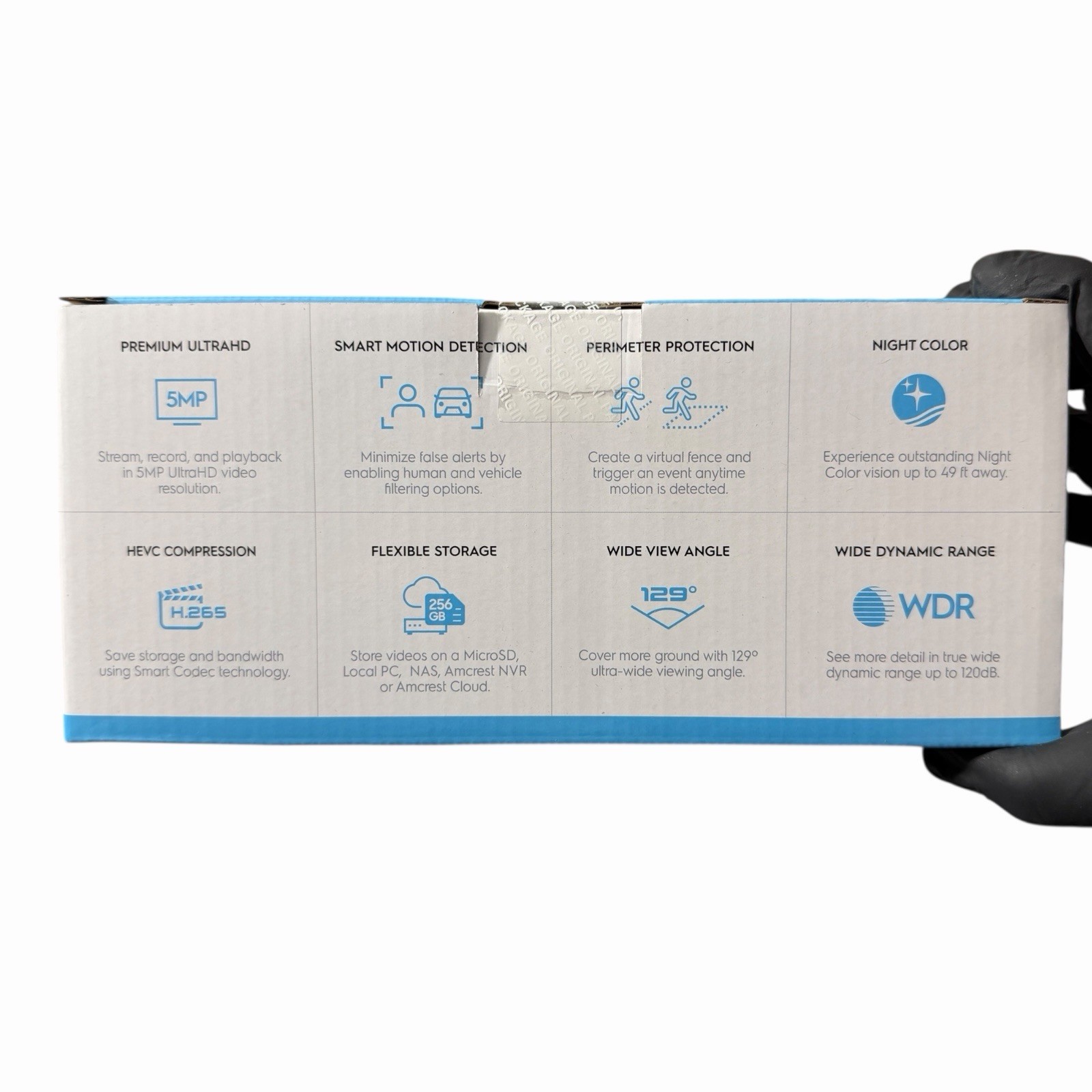 Amcrest 5MP 4K 8CH PoE NVR Security System NV4108E-B1276EB4-2TB (Black) SEALED