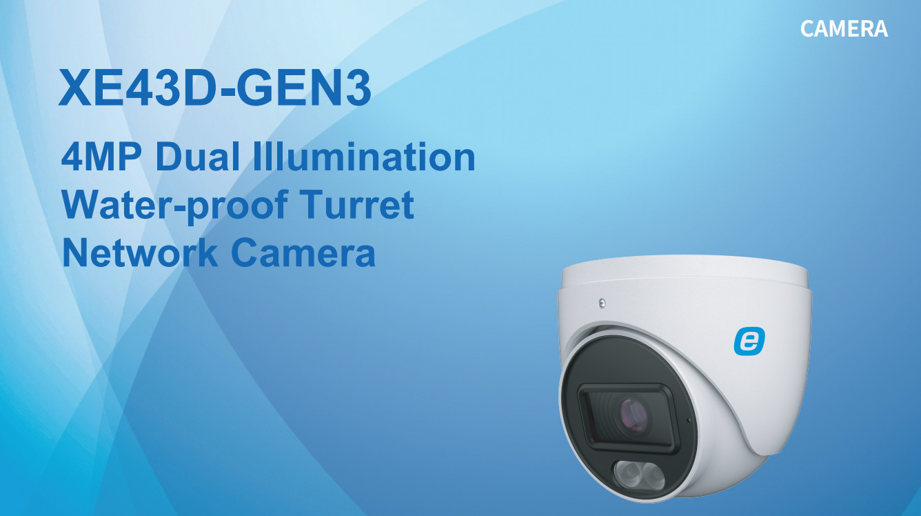 Epcom XE43D-GEN3 Camera IP Turret 4MP (2K) 2.8mm IR 98ft IP67 Mic Micro SD