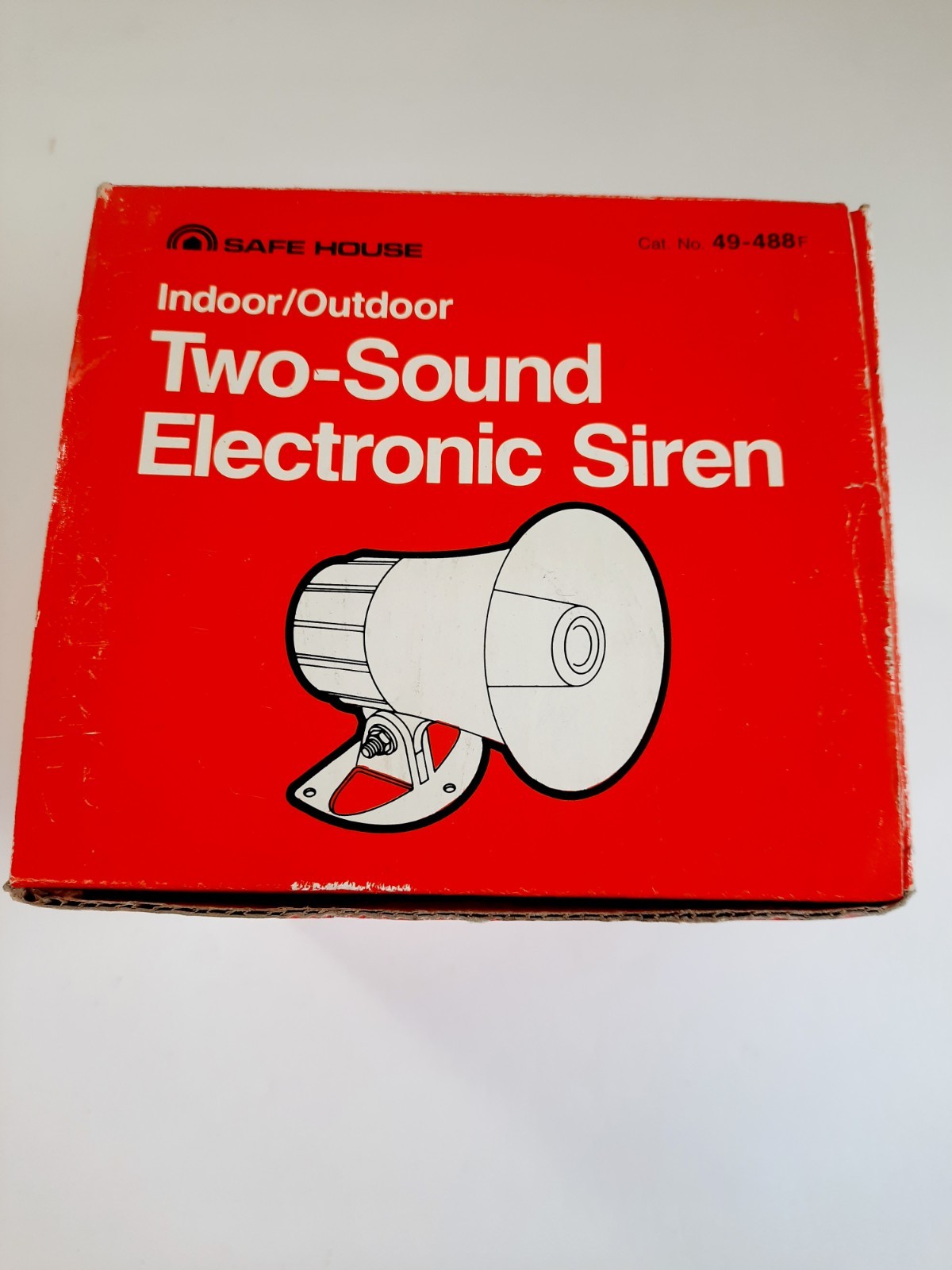 Vtg Safe House 2 Sound Electric Siren Indoor Outdoor Home Alarm System No B-193