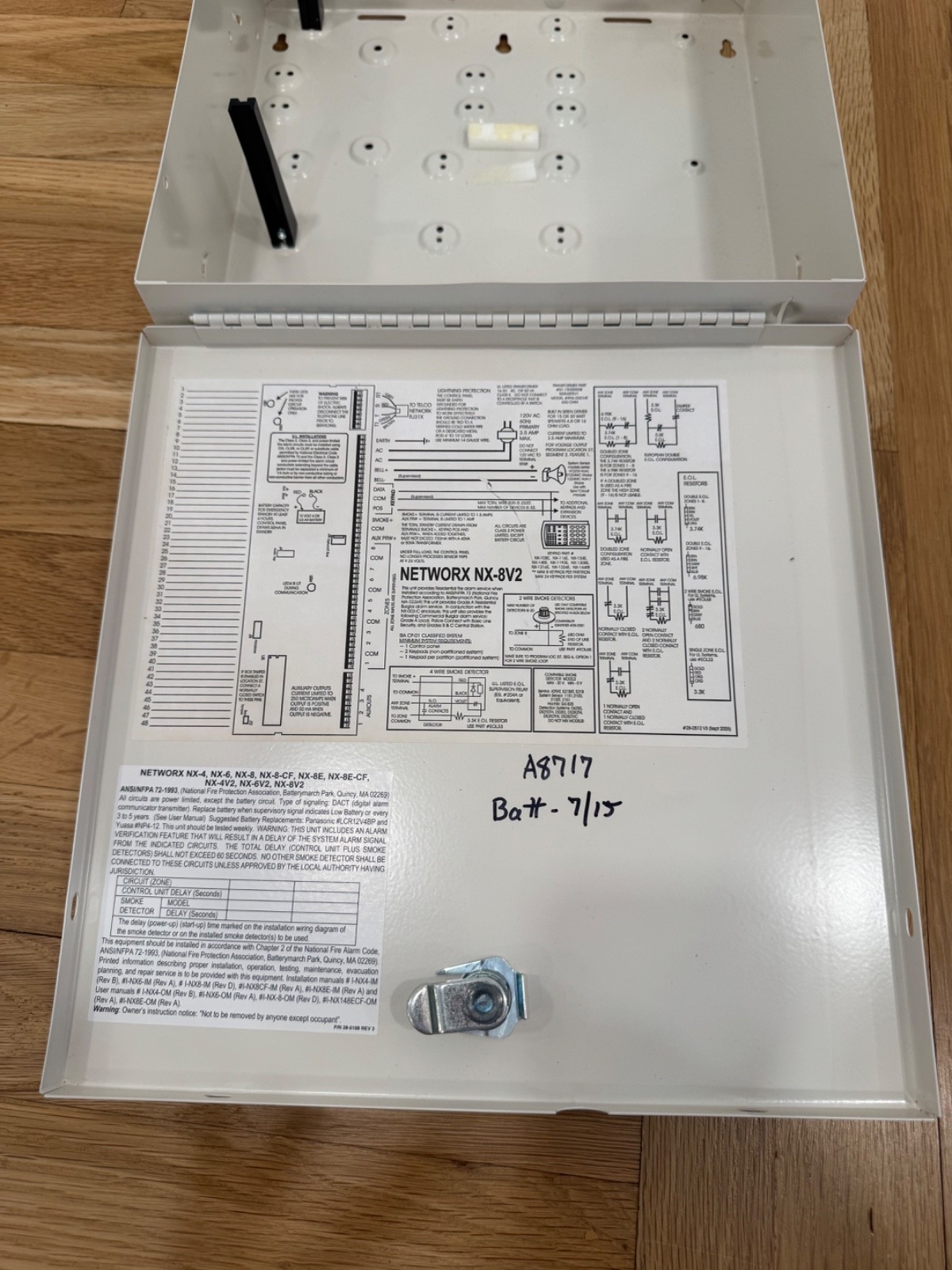 Interlogix GE Networx NX-8V2 Security Box and Key Only
