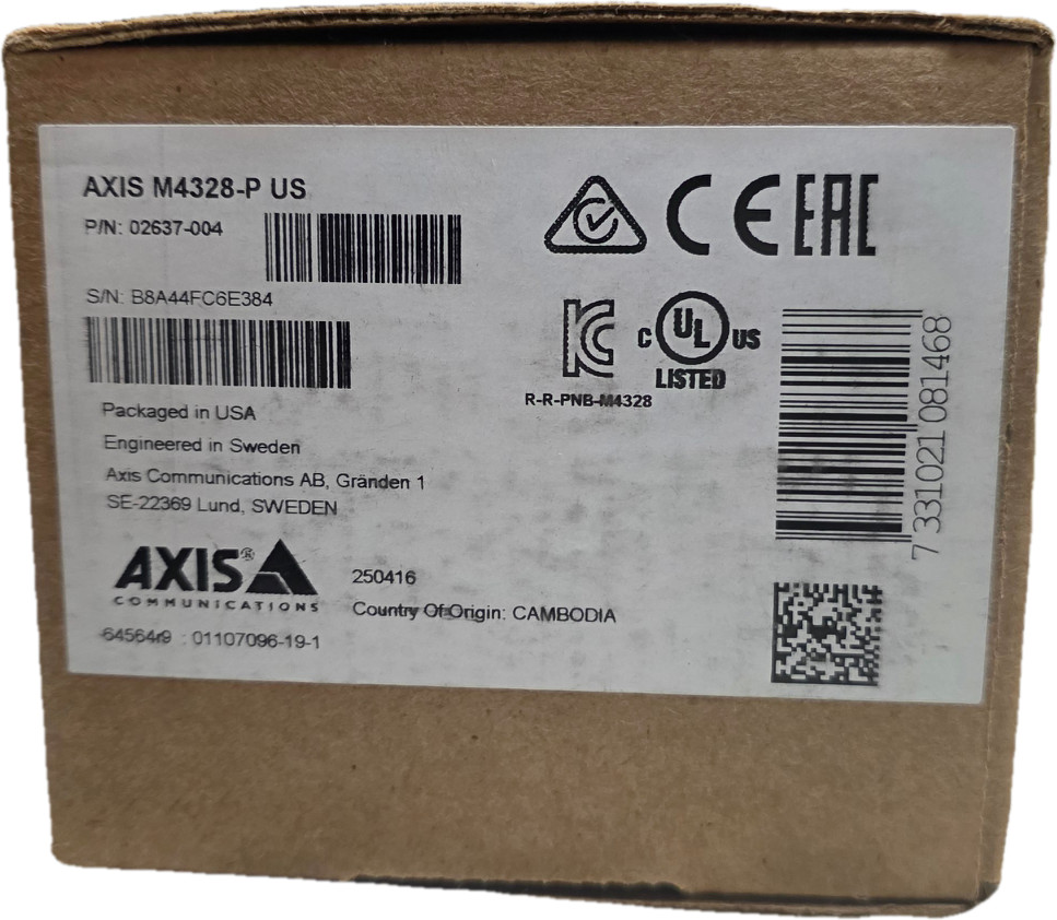 Axis M4328-P Panoramic Camera Unopened