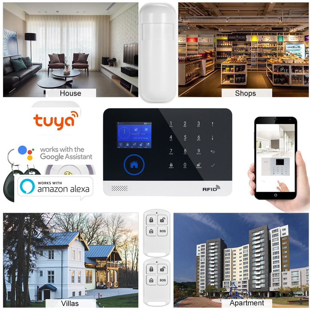 Smart Tuya APP WIFI Cloud GSM Wireless Office Home Security Alarm Burglar System