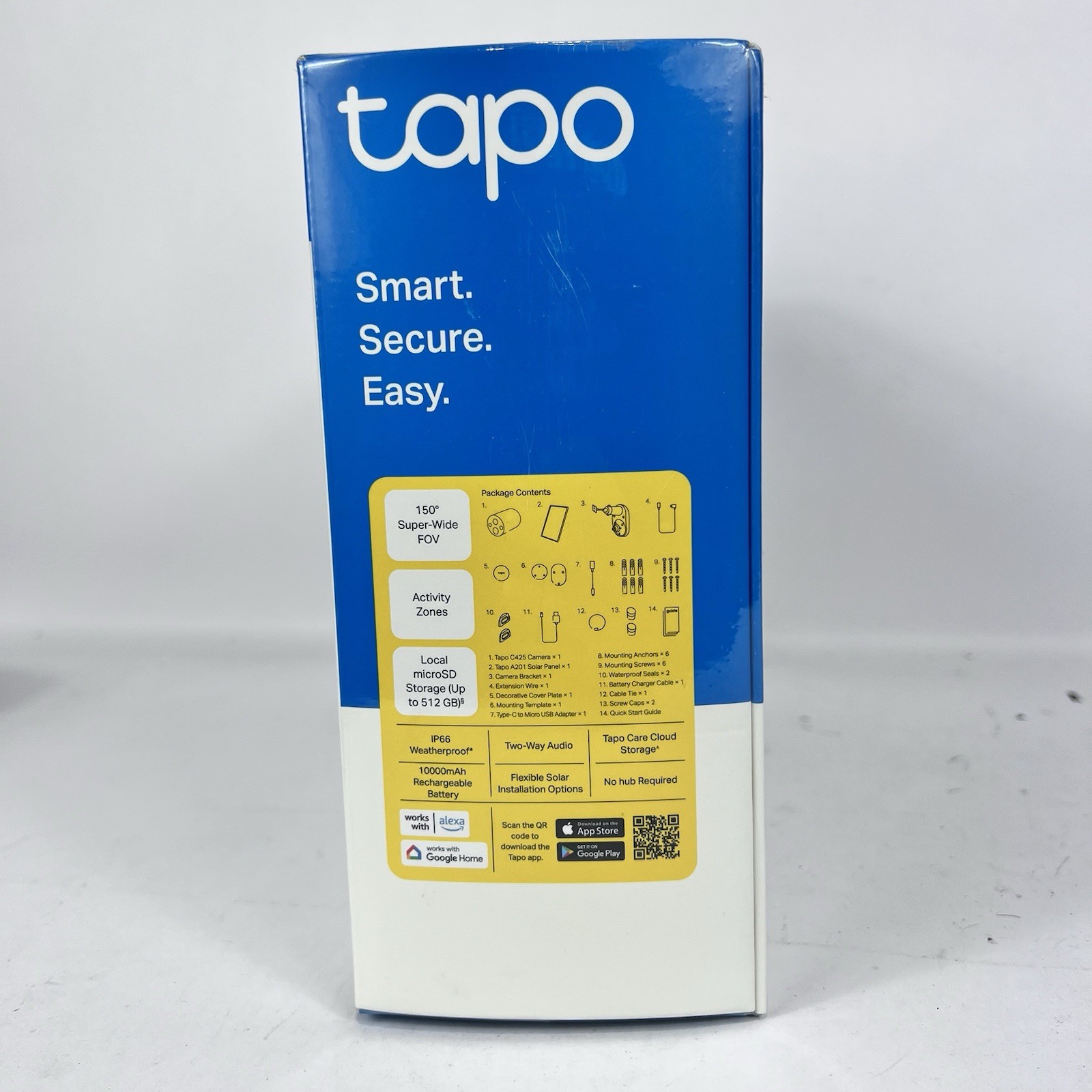 TP-LINK Tapo C425 Kit Solar-Powered Security Camera Kit 2K QHD New Sealed