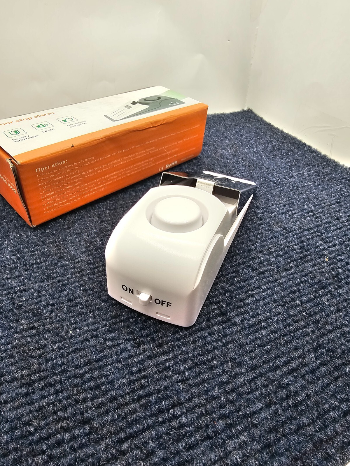 ( QTY 3 ) Door Stop Alarm Wireless Door Stopper with 120DB Security Home Alarm