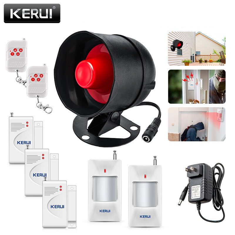 KERUI Wireless Home Alarm Security System Garage Burglar Door Sensor Detect Kit