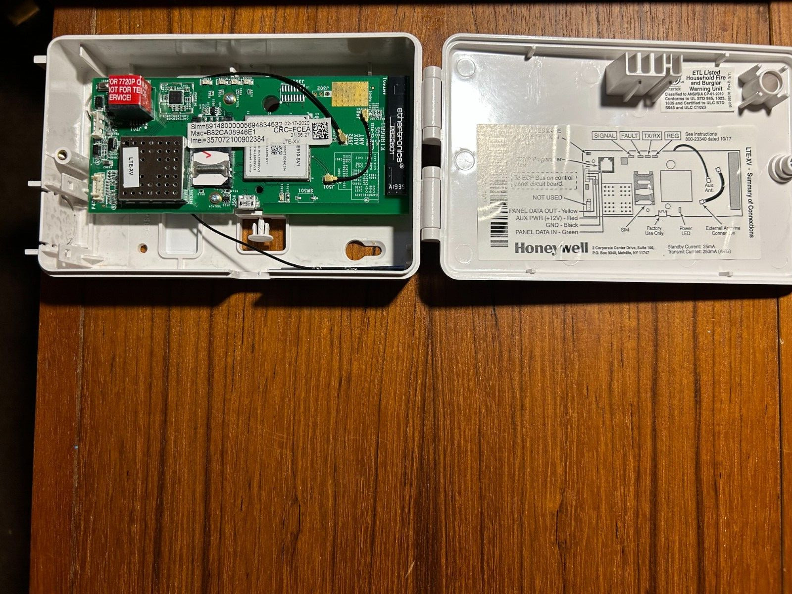 HONEYWELL* MOD-LTEM-XV LTE Cat M1 Alarm Communicator for VISTA Resideo -Verizon