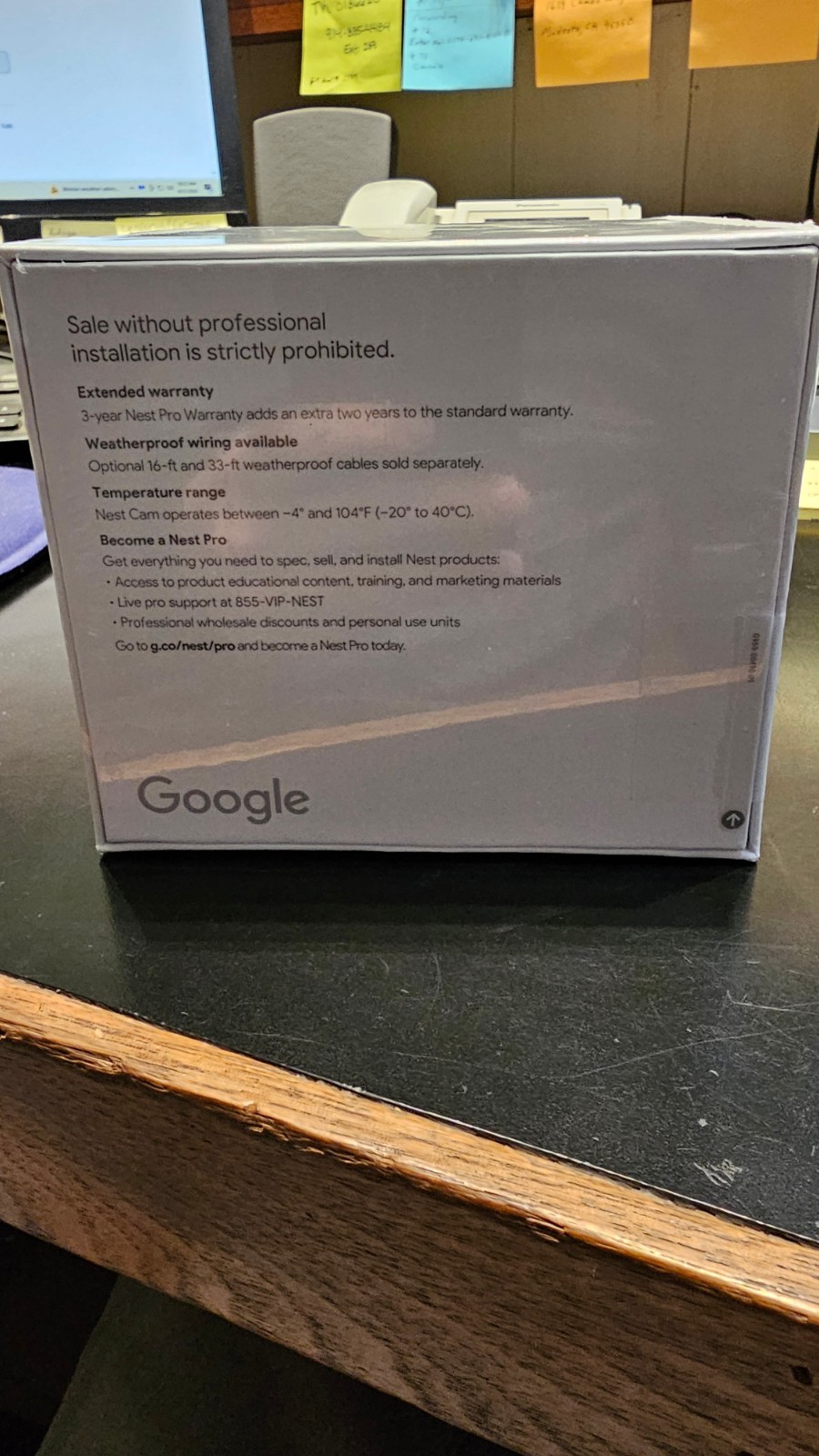 Google Nest Cam – Outdoor/Indoor – Model G3AL9 – Nest Pro Edition New/Sealed
