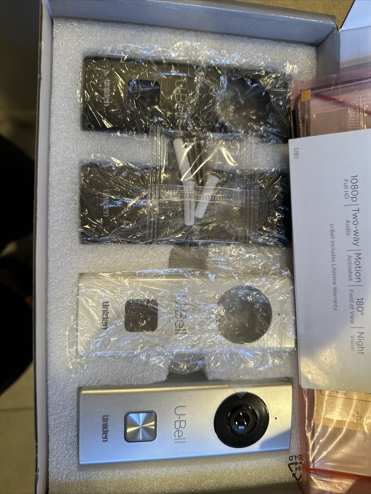 Uniden DB1 Wireless Video Doorbell