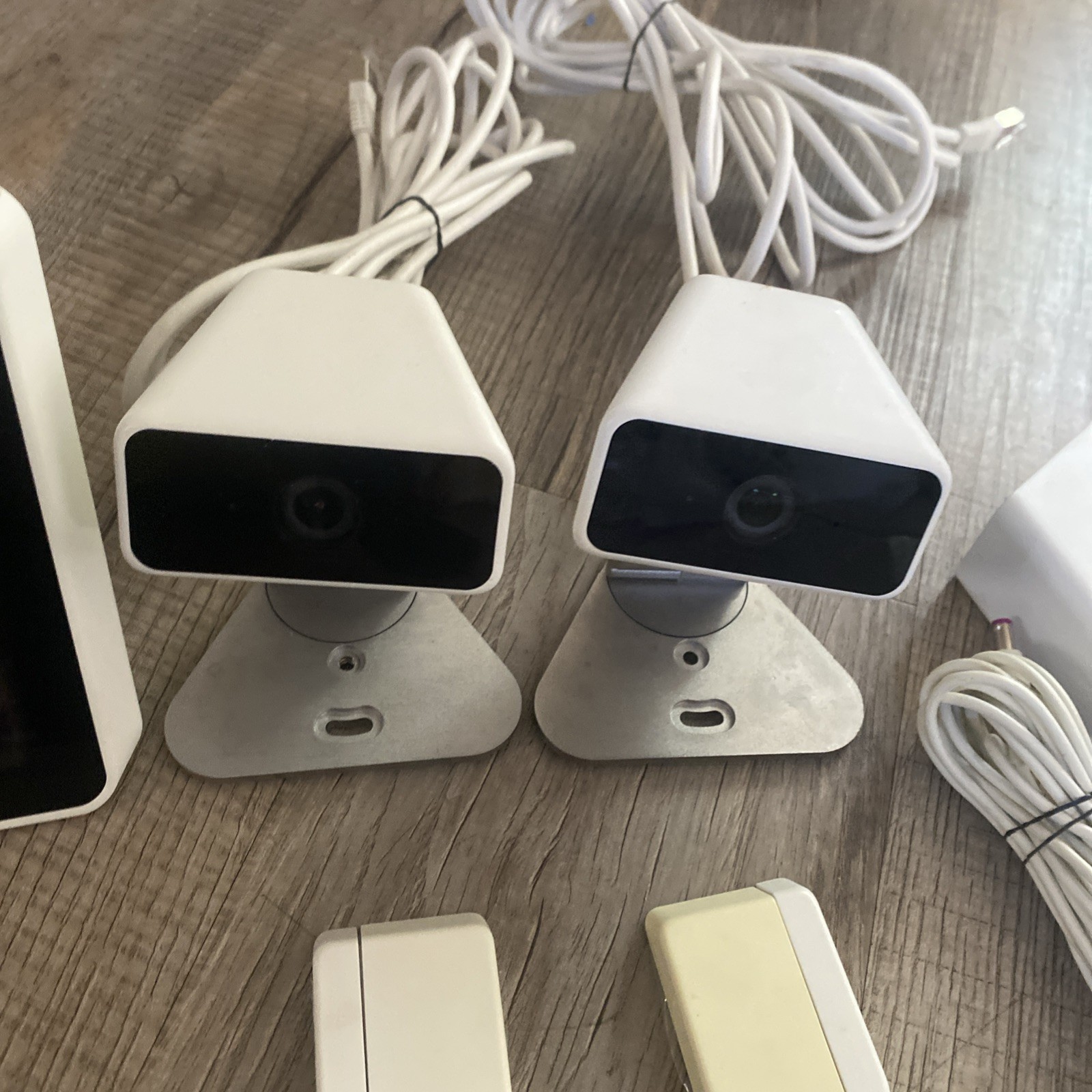 xfinity home security system sensor, camera, touch screen, keypad.
