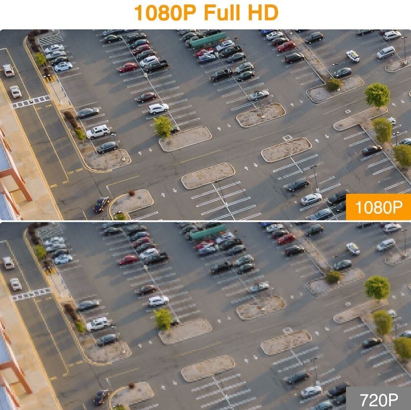 Floureon Security Camera Outdoor WIFI IP Camera 2MP 1080P Mobile App Remote View