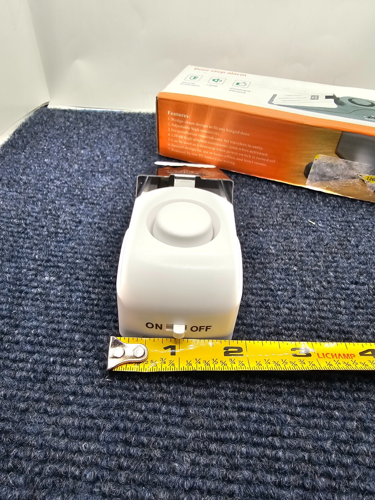 ( QTY 3 ) Door Stop Alarm Wireless Door Stopper with 120DB Security Home Alarm