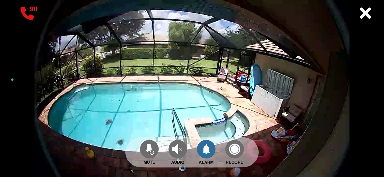 SwamCam Pool Alarm Camera ASTM F2208, WiFi App Operated