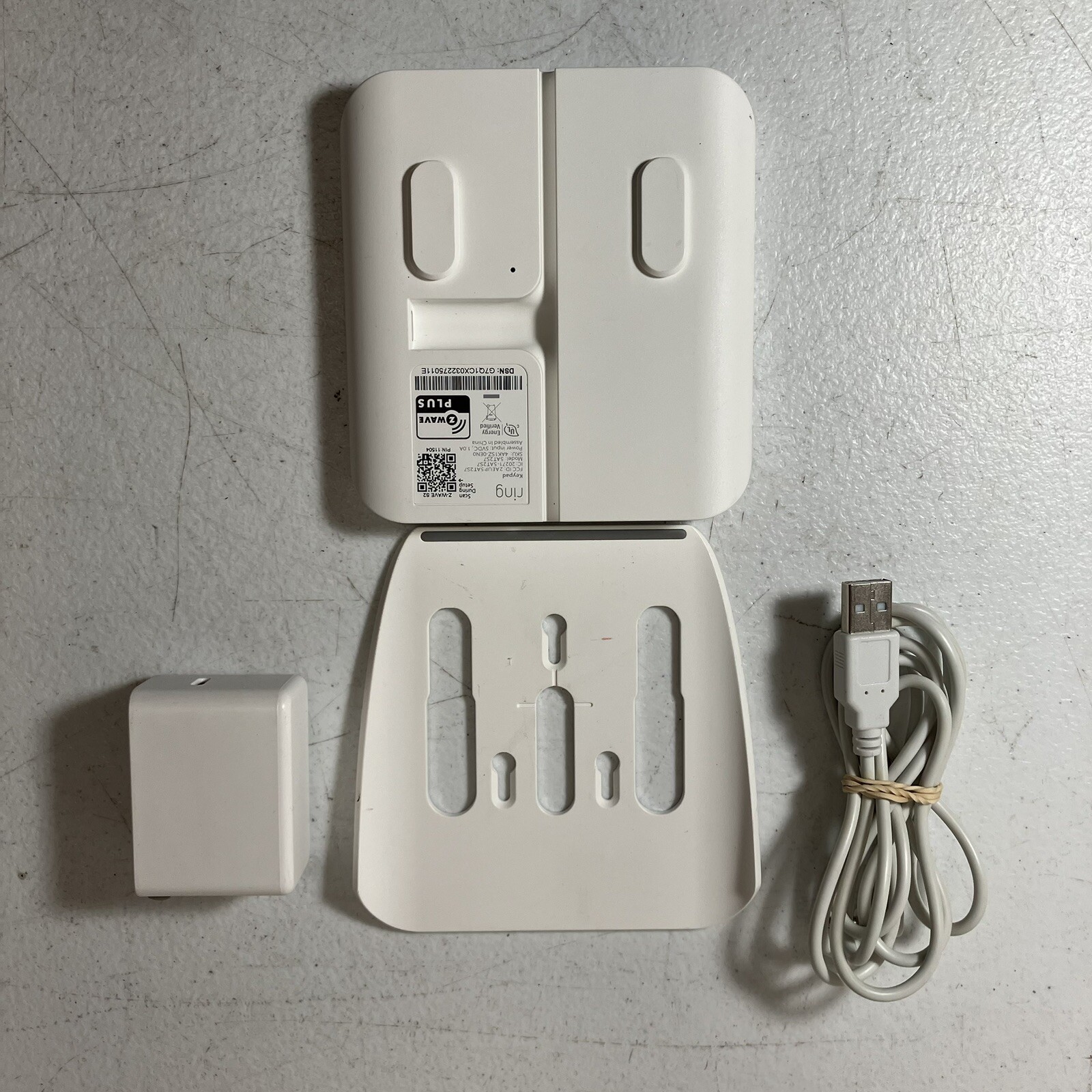Ring 5AT2S7 (2nd Gen) White Wireless Z-Wave Home Security System Alarm Keypad