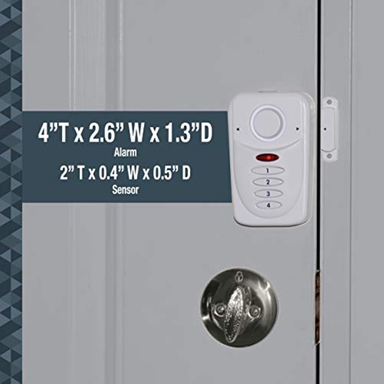 SABRE Wireless Elite Home and Commercial Door Security Alarm with LOUD 120 dB