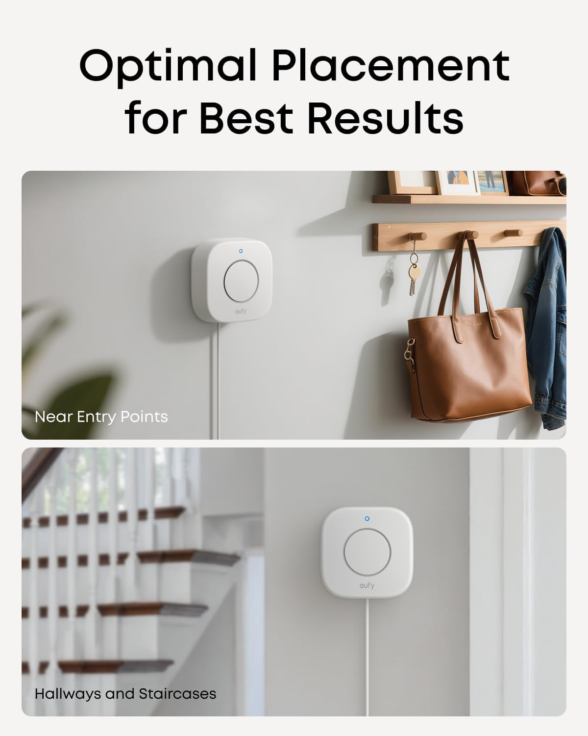 Eufy Indoor Siren E20, Loud 110 Db Alarm for Whole-Floor Coverage, Reliable Powe