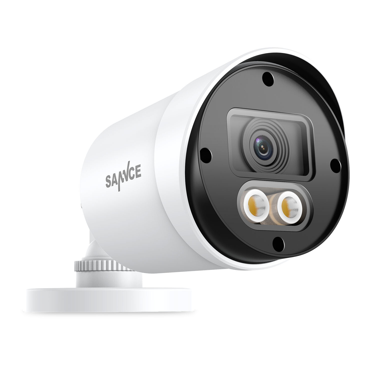 SANNCE 1/2/4PCS HD 1080P Full Color Night Vision Security Camera Warm LED Light