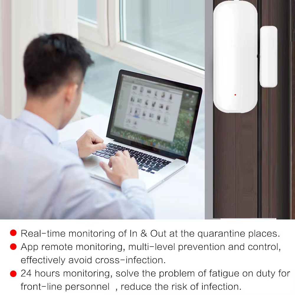Tuya Smart Door Sensor WiFi/Zigbee Door Window Open Closed Detector Smart Home S