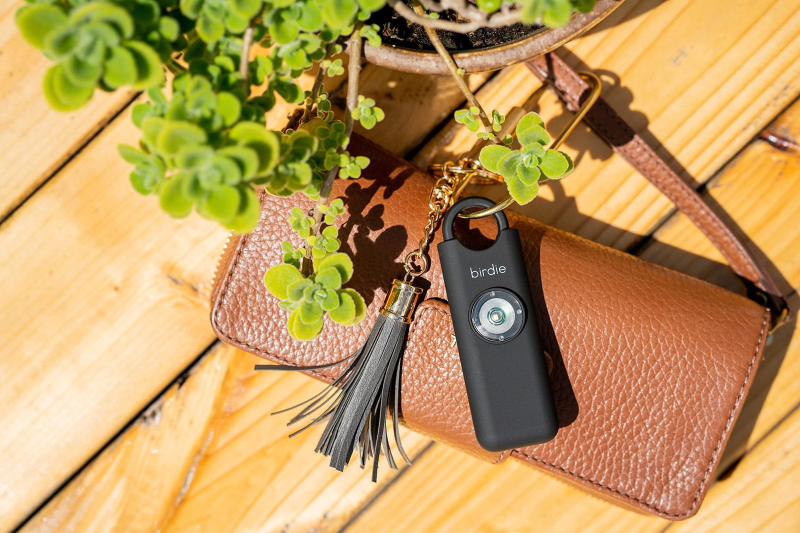 Personal Safety Alarm for Women – Loud Siren, Strobe Light, Keychain (Charcoal)