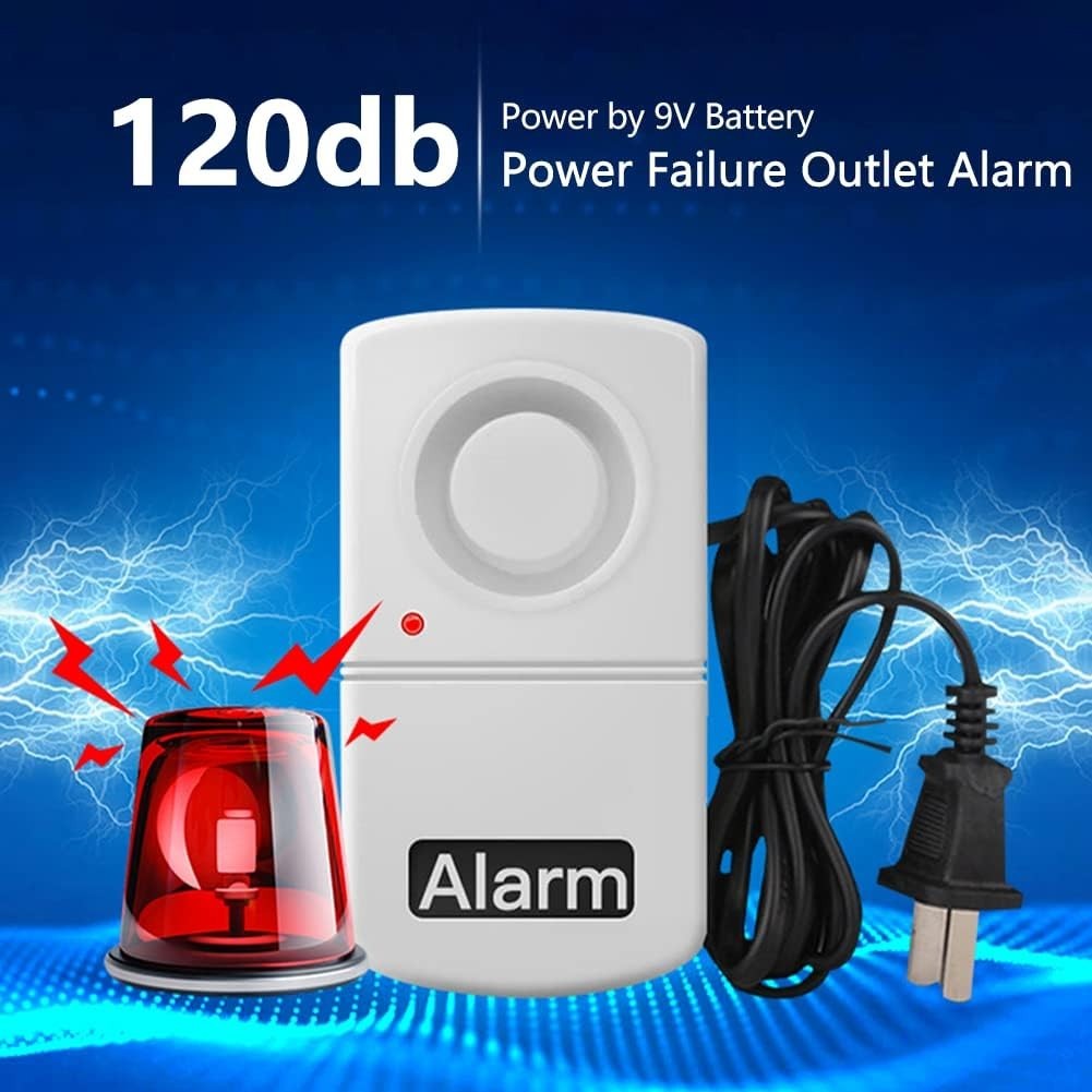 120dB Smart Power Failure Alarm with LED Indicator – Safety for Home & Office