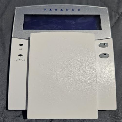 Paradox Model K641 32-Character Blue LCD Keypad Module (White) NEW W/ Inside Box